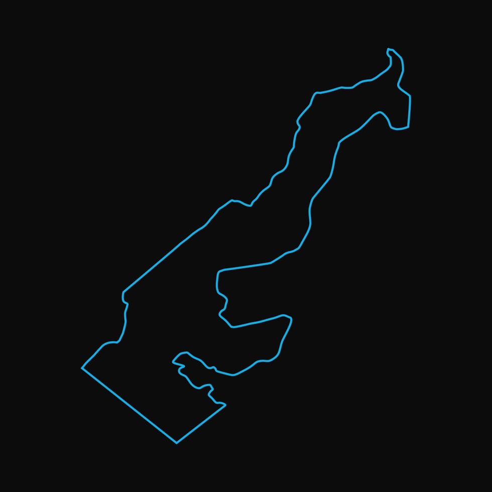Illustrated Monaco map vector