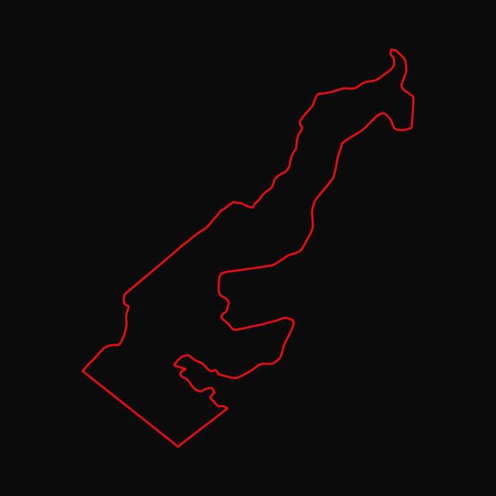 Illustrated Monaco map vector