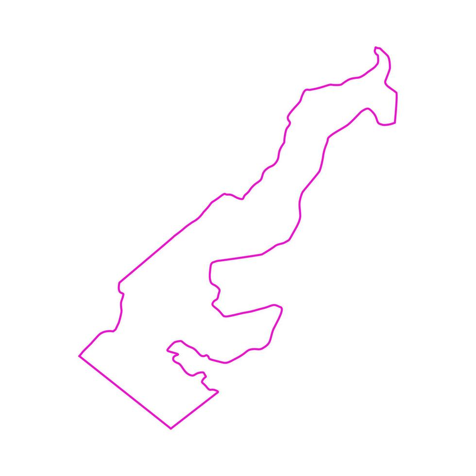 Illustrated Monaco map vector