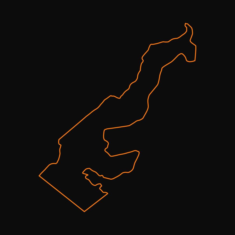 Illustrated Monaco map vector