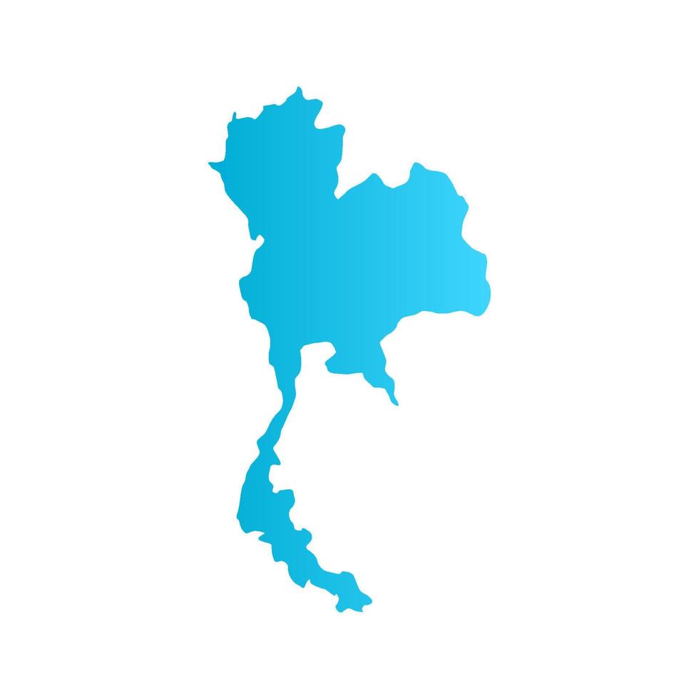 mapa de tailandia ilustrado vector