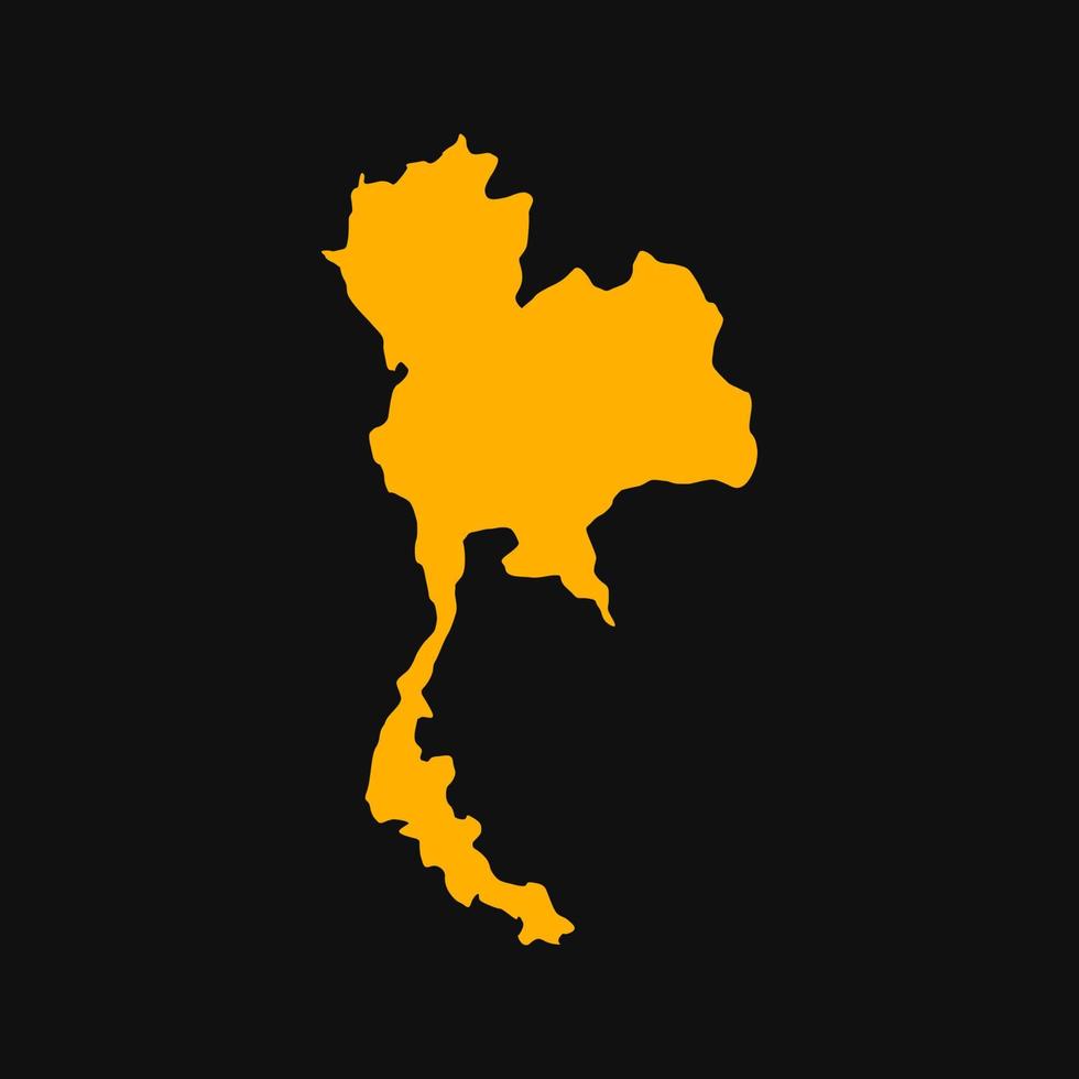 Thailand map illustrated vector