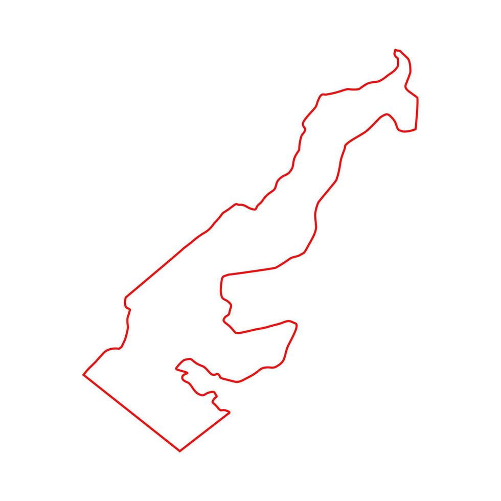 Illustrated Monaco map vector