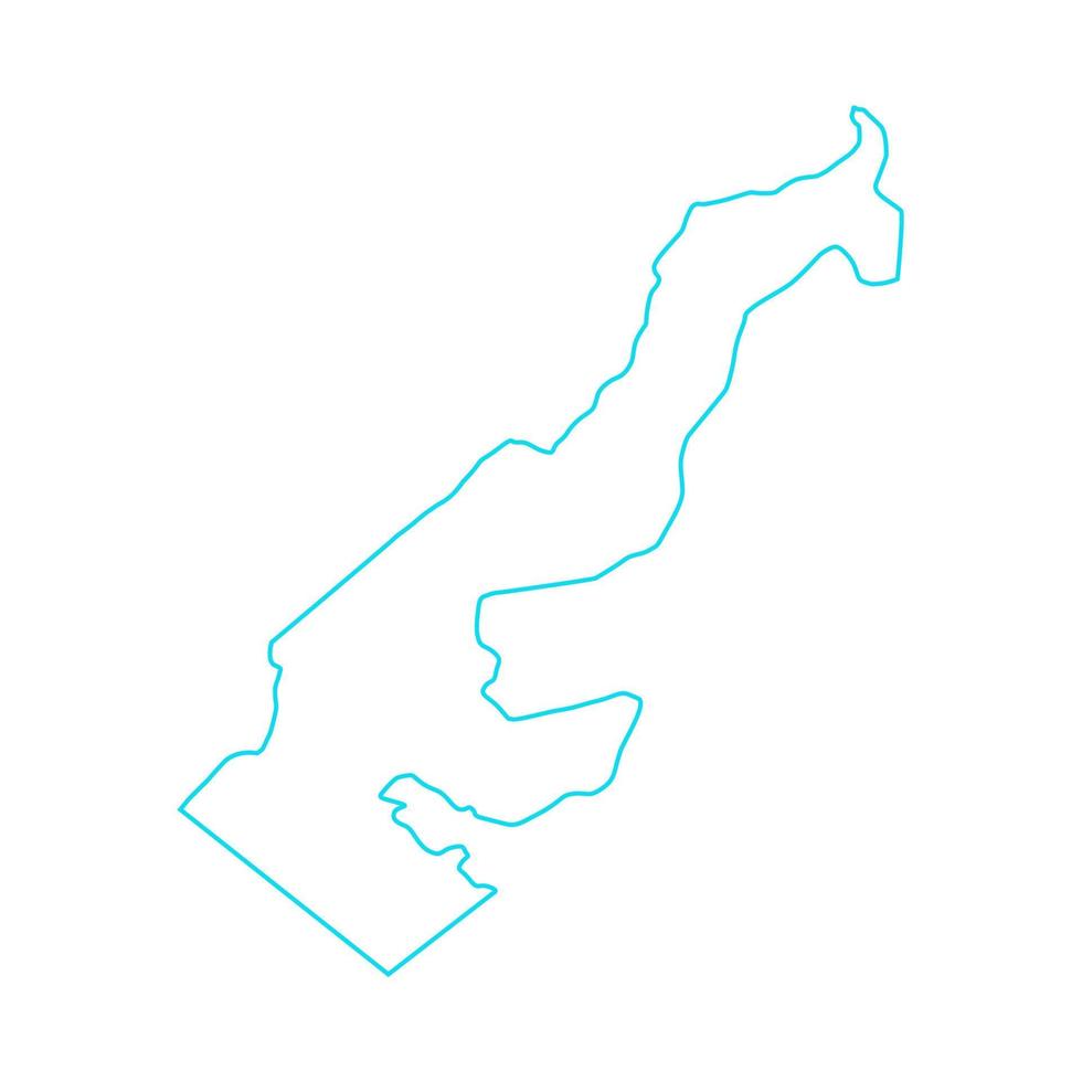 Illustrated Monaco map vector