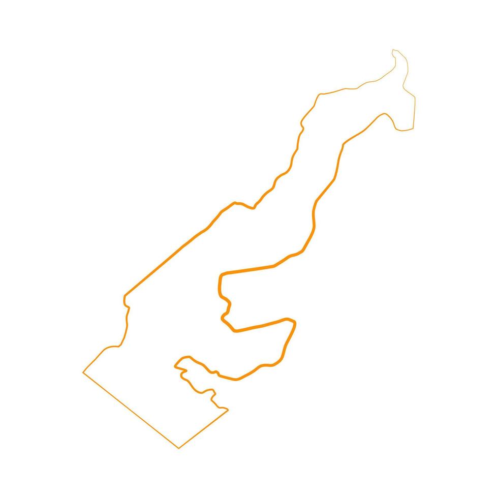 Illustrated Monaco map vector
