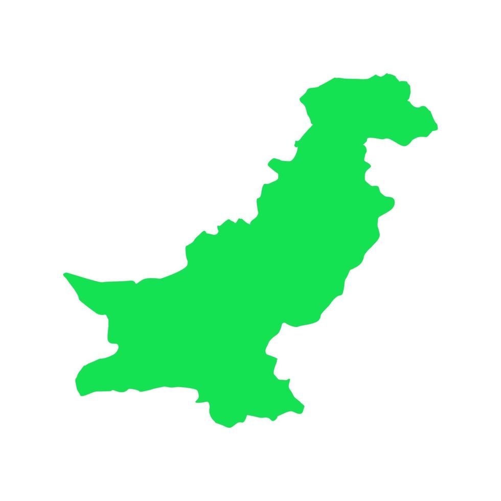 Illustrated pakistan map vector