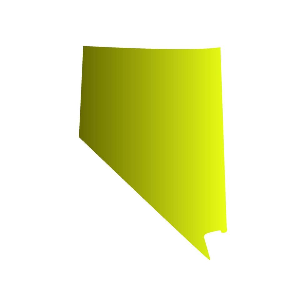 Nevada map illustrated vector