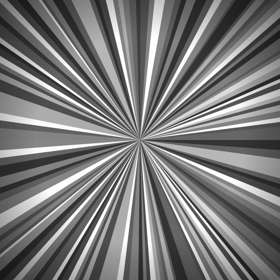 Rays Striped Pattern with Black and White Light Burst Stripes. Abstract Wallpaper Background, Vector Vintage Illustration.