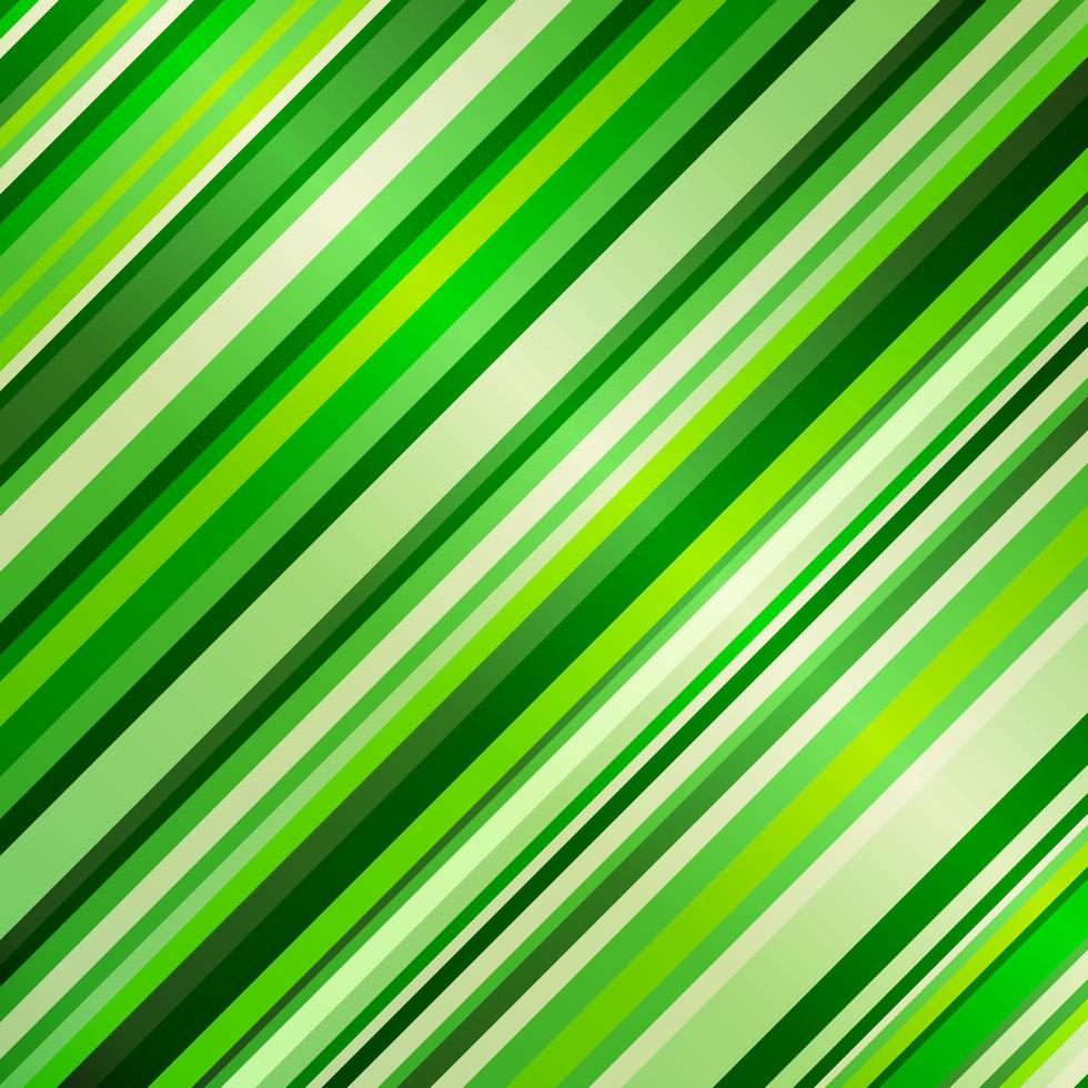 Striped pattern with green and light stripes. Abstract wallpaper background, vector illustration.