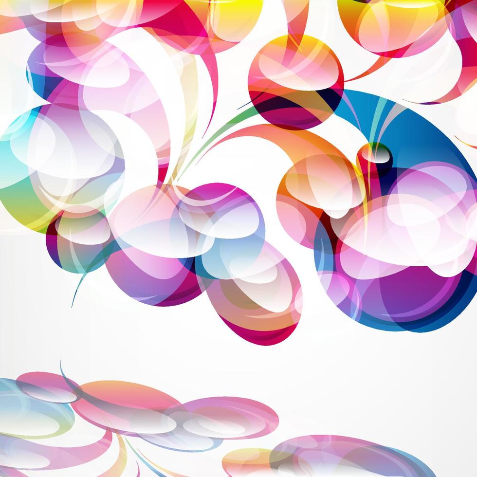Abstract colorful arc-drop background. Vector. vector