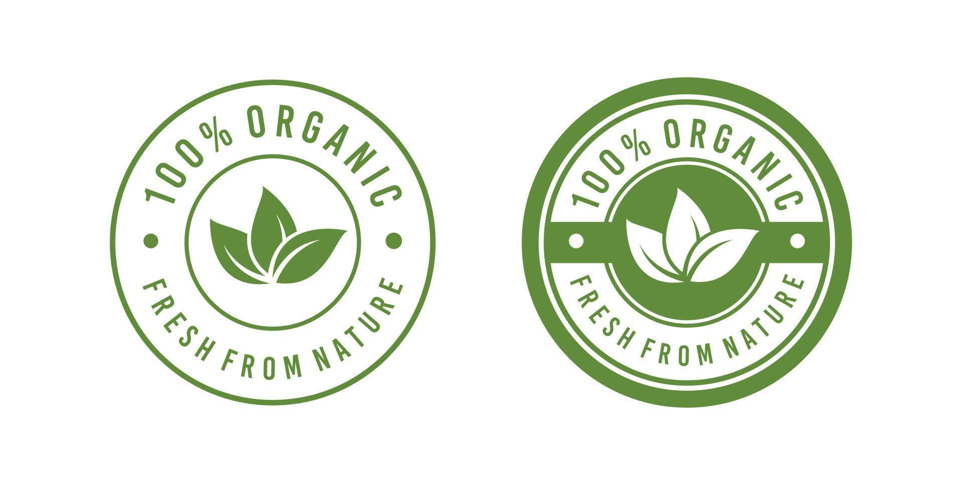 plantilla de diseño de logotipo de etiqueta de etiqueta natural de alimentos orgánicos vector