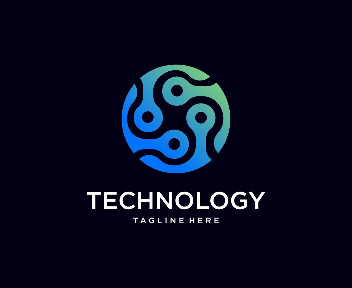 Technology logo design vector inspirations