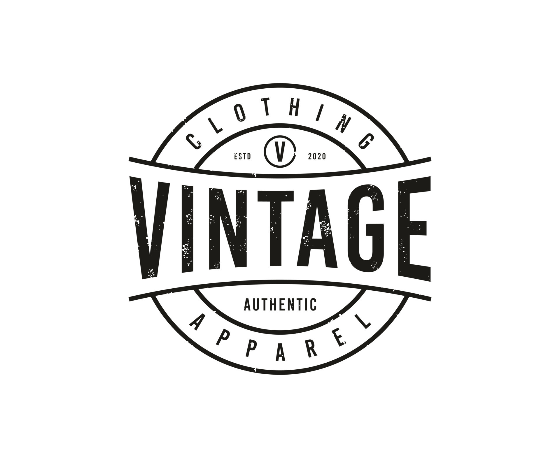 Vintage Label Badge Logo Design For Shirt Cloth Apparel 8710326 Vector