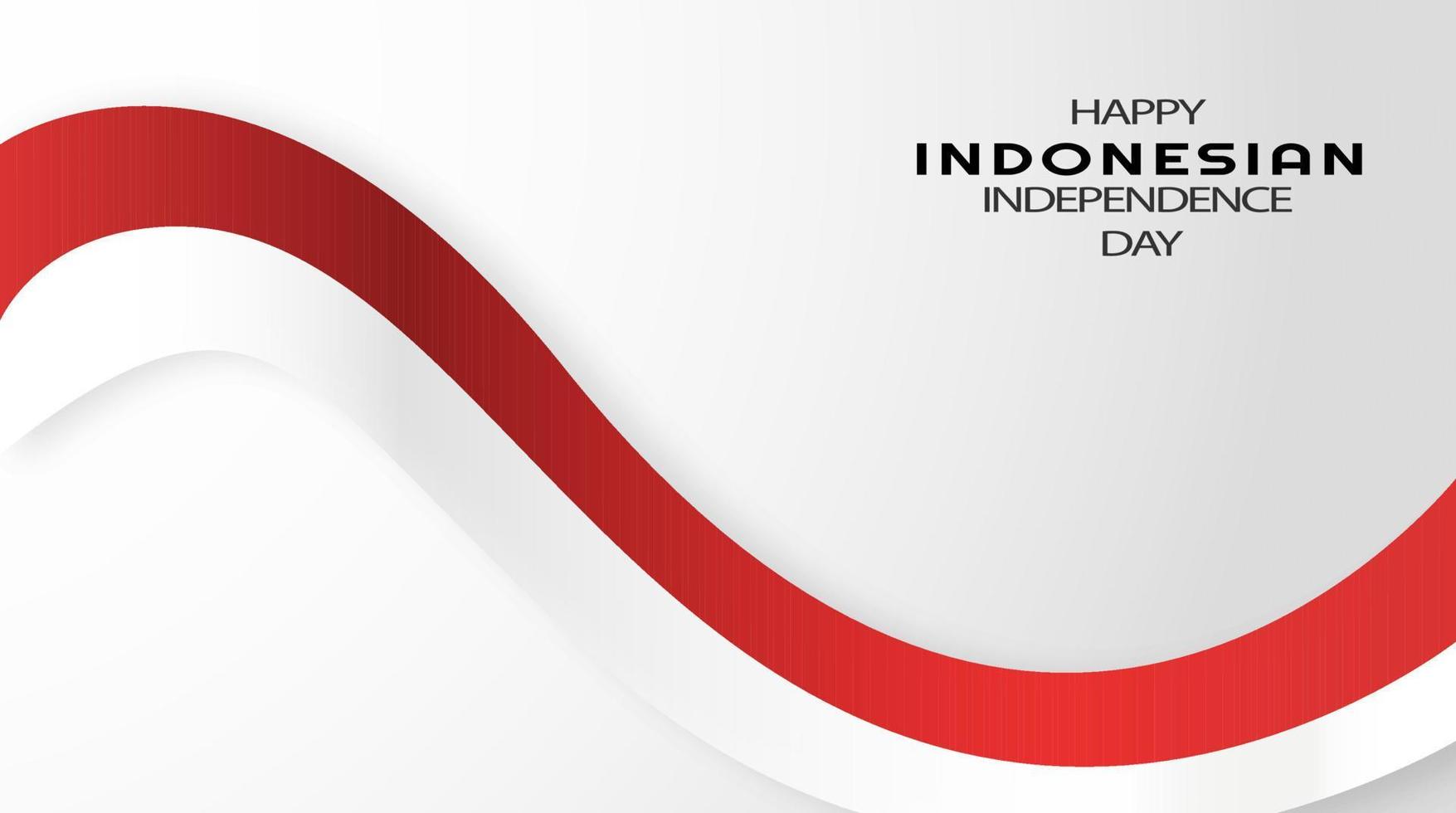 Indonesian Independence Day, Southeast Asia. vector
