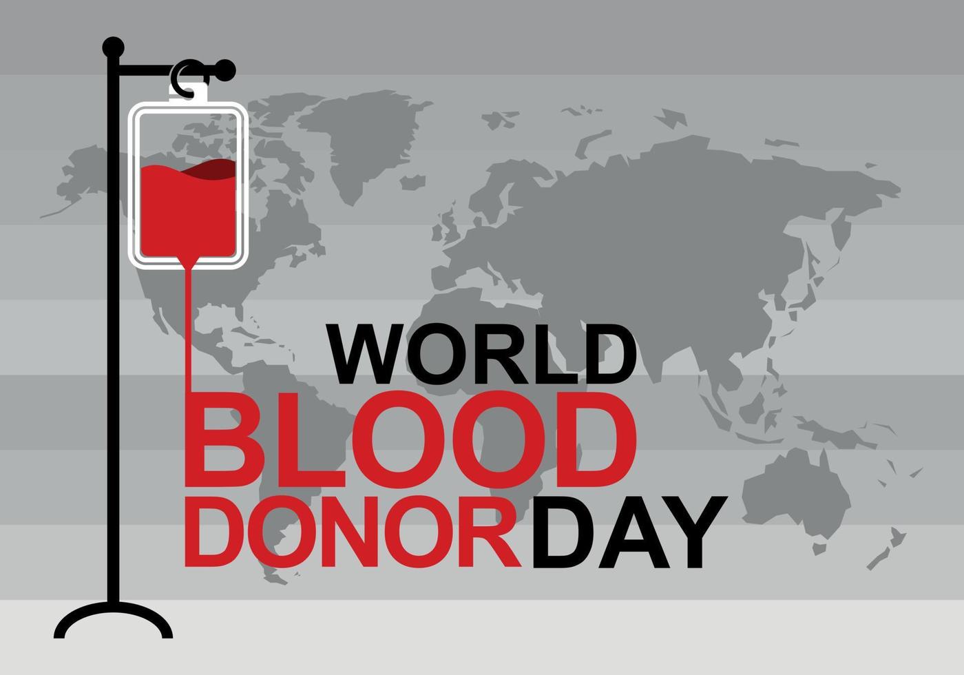 dia mundial del donante de sangre vector