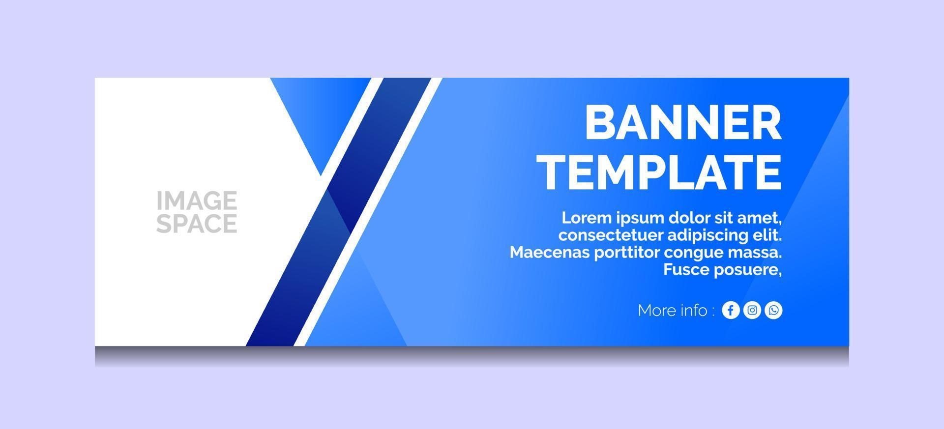 banner template vector and graphic