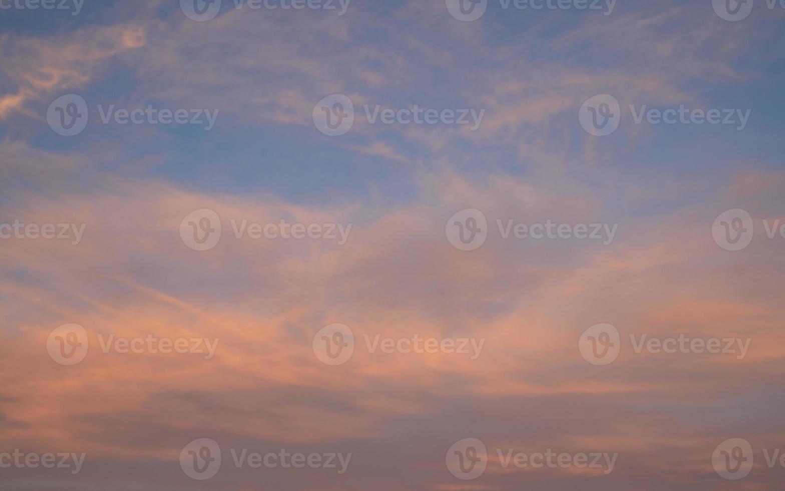 Sky with red-colored clouds photo