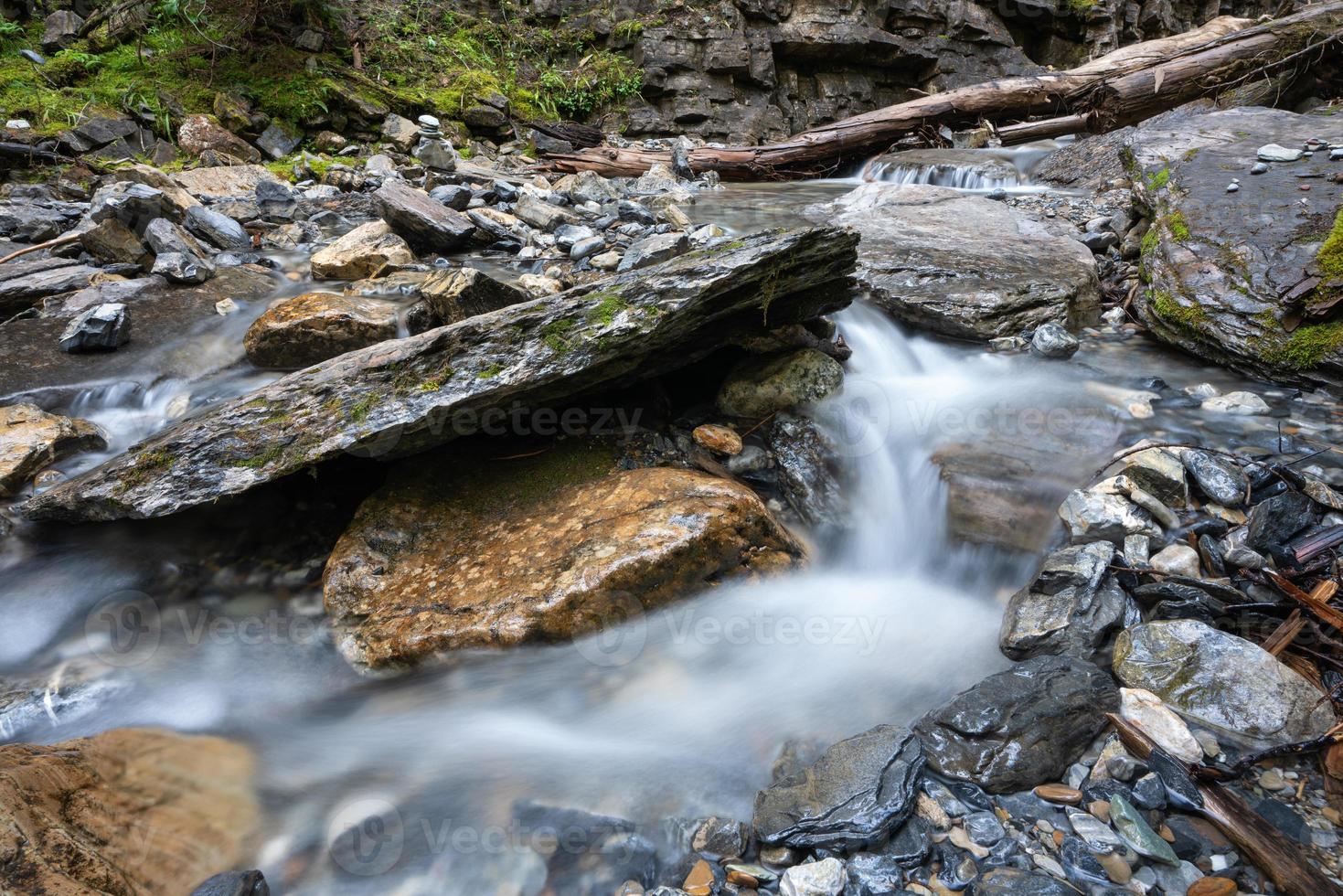 cuerpos de agua, pequeño arroyo con rocas foto