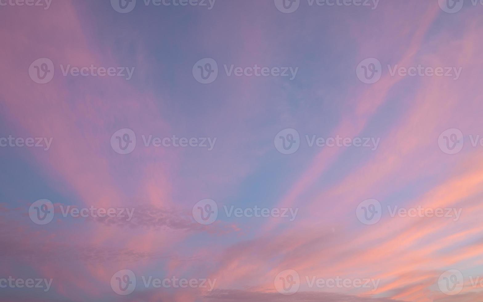 Sky with red-colored clouds photo