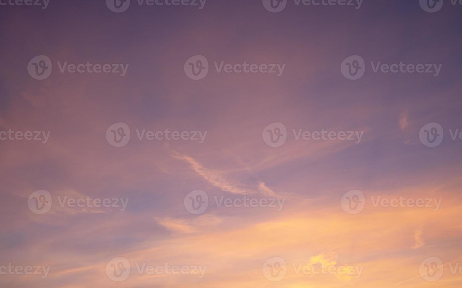 Sky with red-colored clouds photo