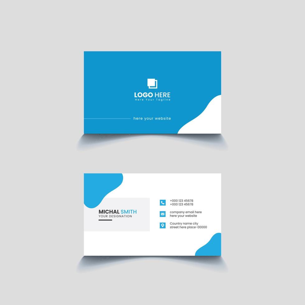 Corporate Business Card Template Design vector