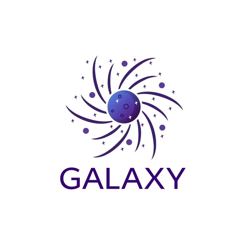 Illustration vector graphic of template logo galaxy planet concept