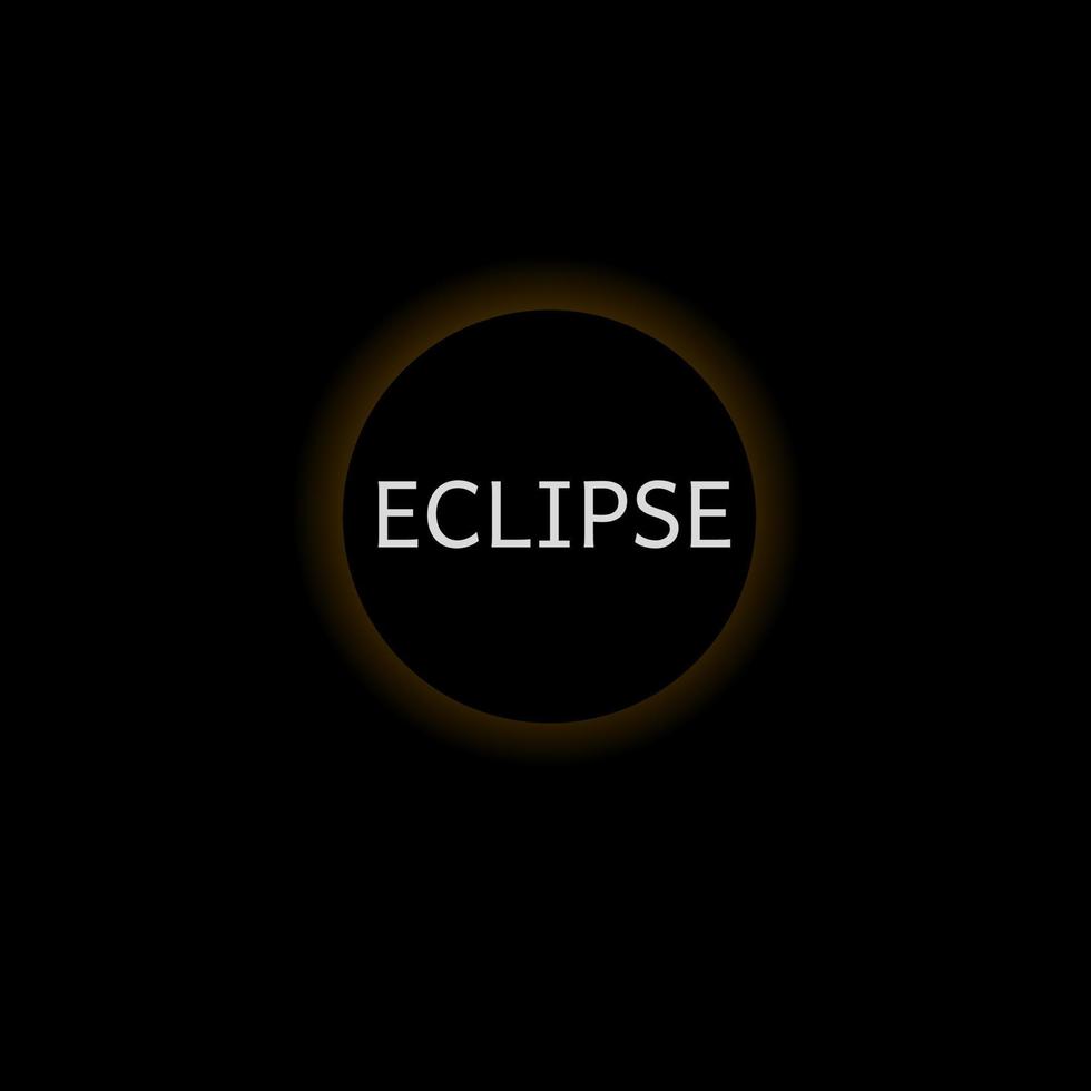 Template logo wordmark eclipse vector