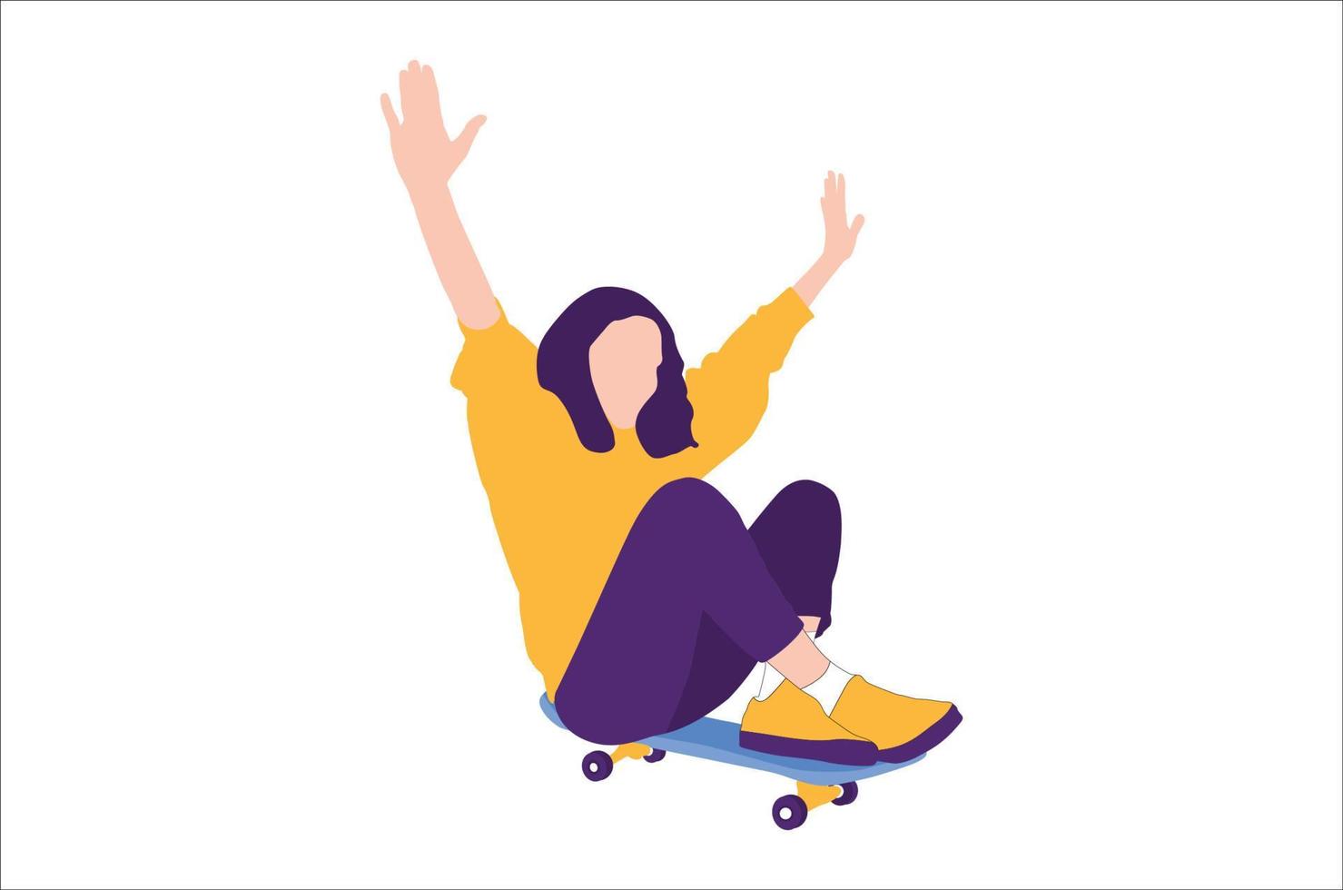Skateboard t shirt design vector