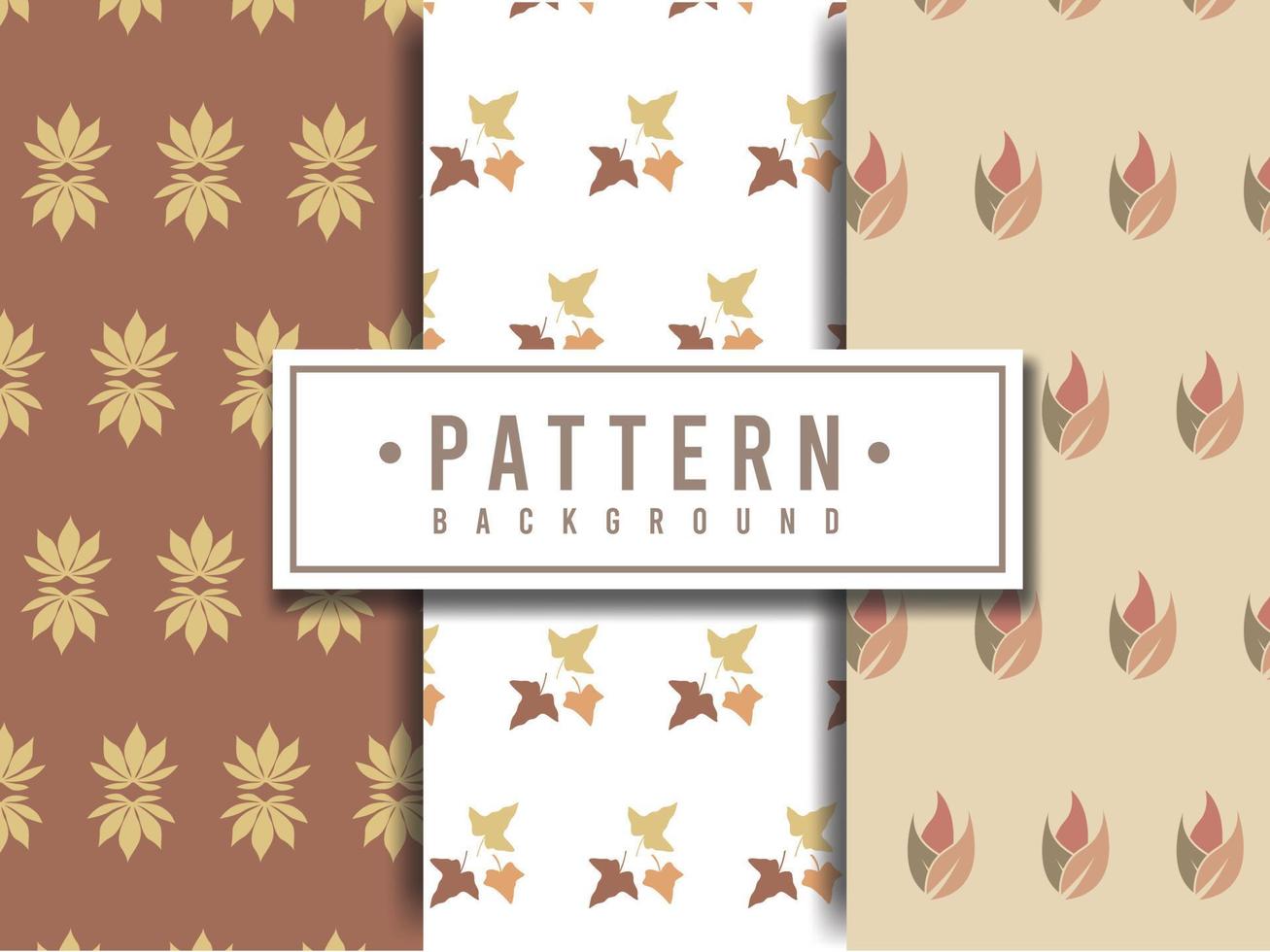 The seamless pattern set design template, with a leaf pattern, is suitable for packaging various kinds of food, cosmetics, and others vector