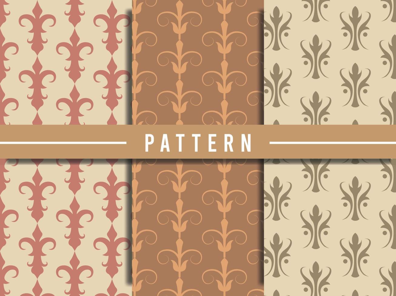 seamless pattern set design template, with a luxury pattern, suitable for packaging various kinds of food, cosmetics, and others vector