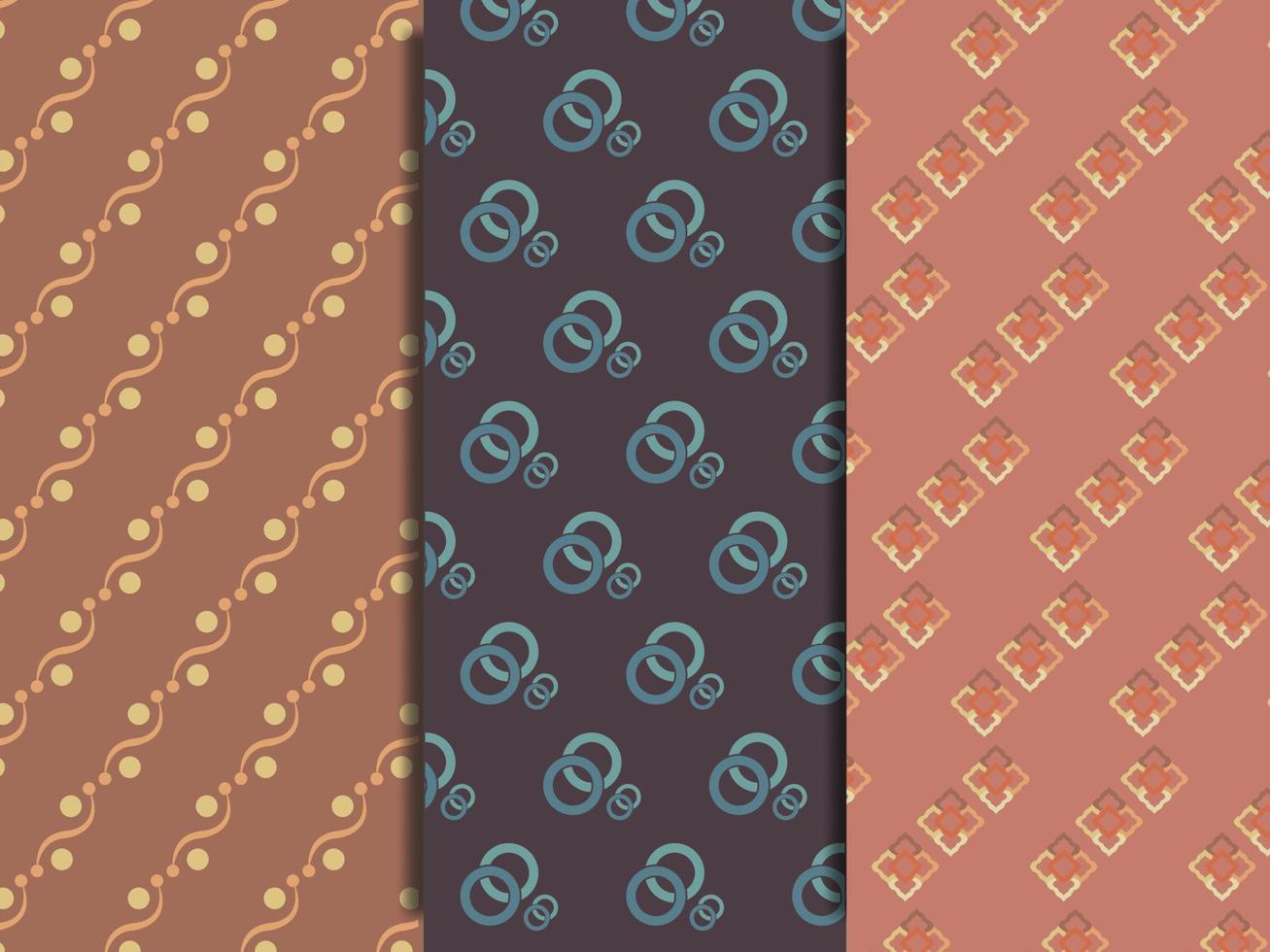 seamless pattern set design template, with a luxury pattern, suitable for packaging various kinds of food, cosmetics, and others vector