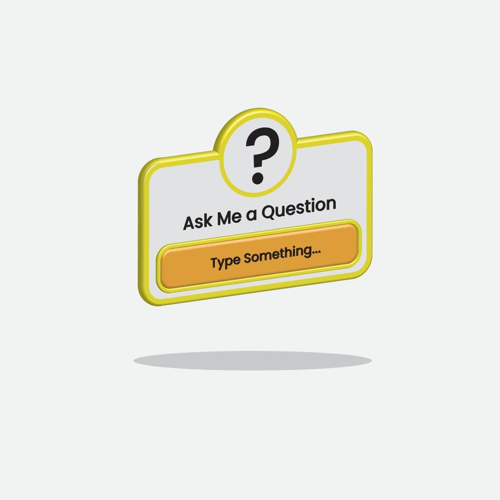 quiestion box vector icon