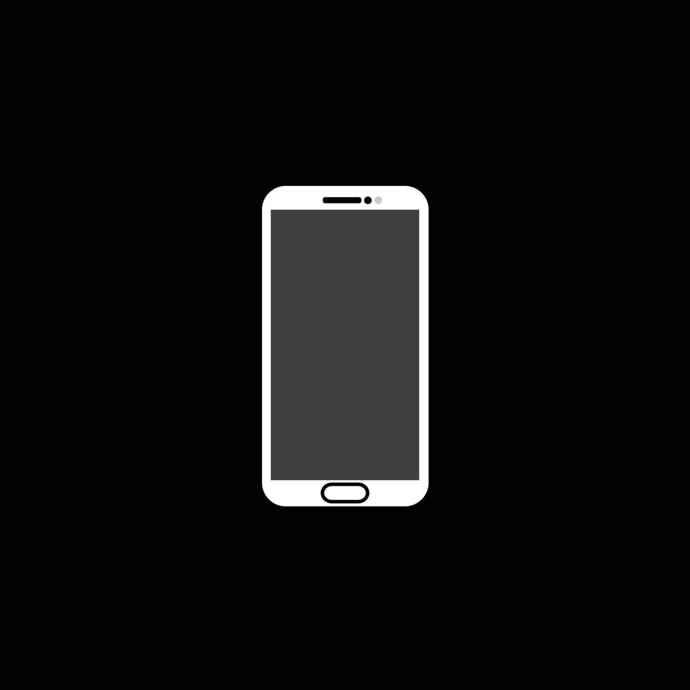 simple mobile phone vector suitable for editing material and a photo icon
