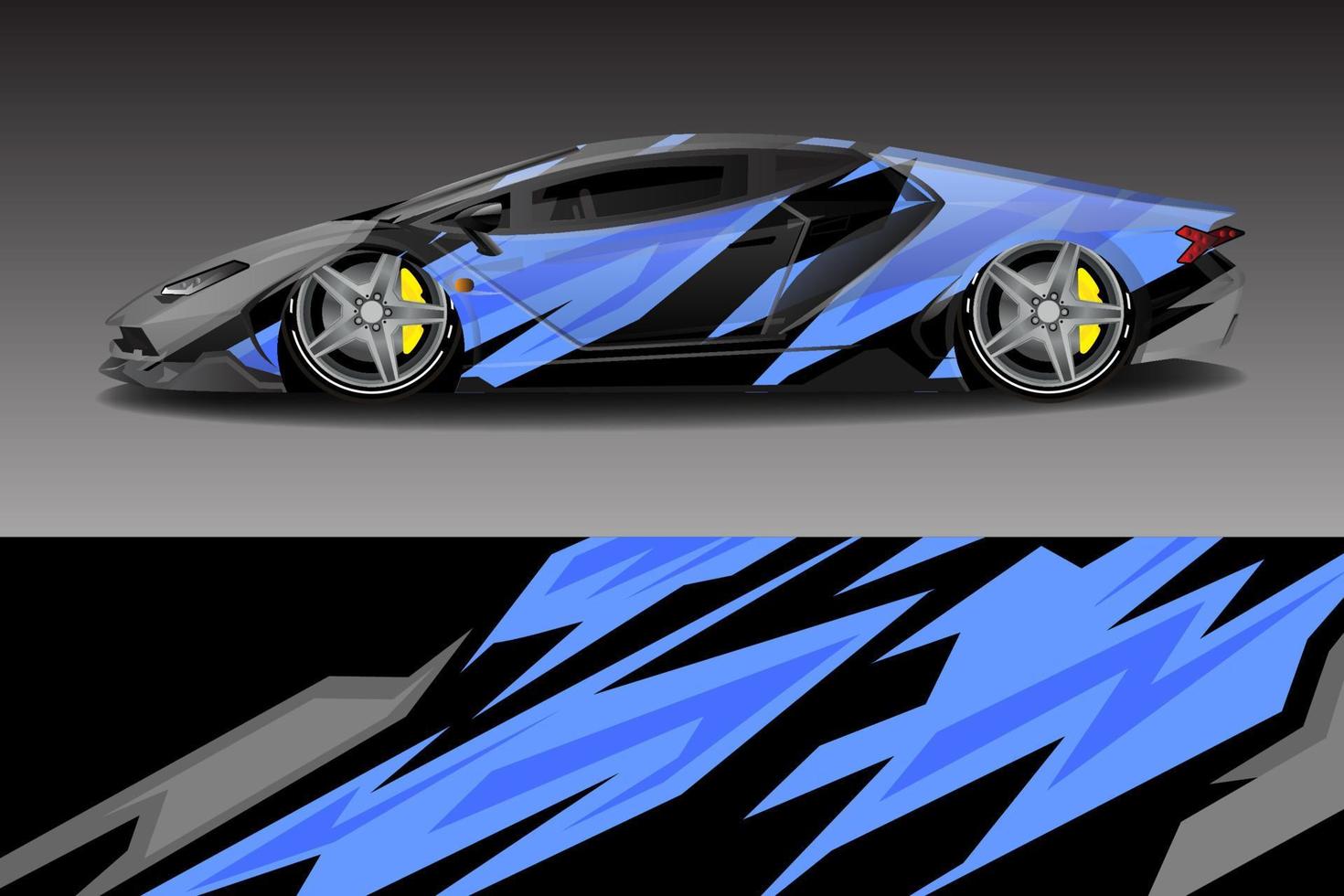 rally racing car wrap livery sticker design vector