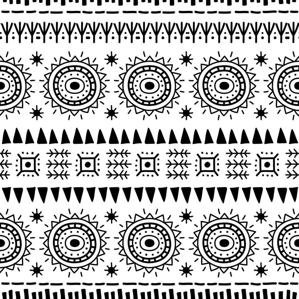 Navajo seamless pattern. Ikat background with traditional design texture vector