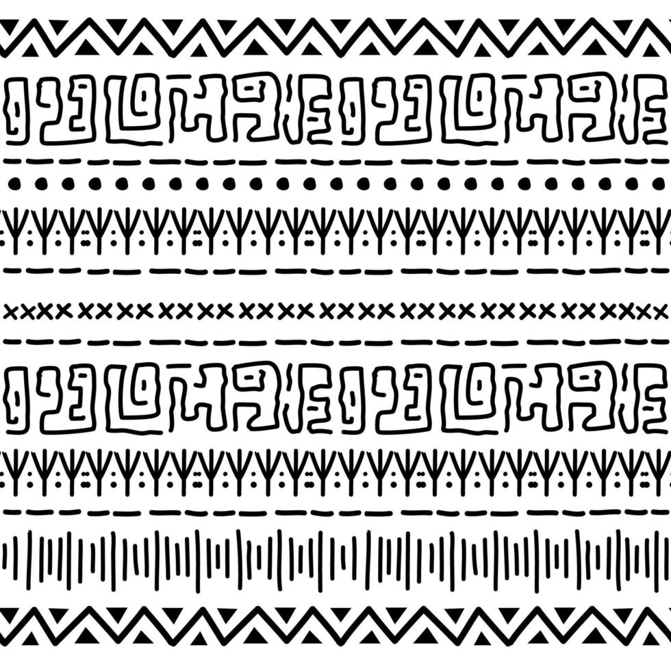 Navajo seamless pattern. Ikat background with traditional design texture vector