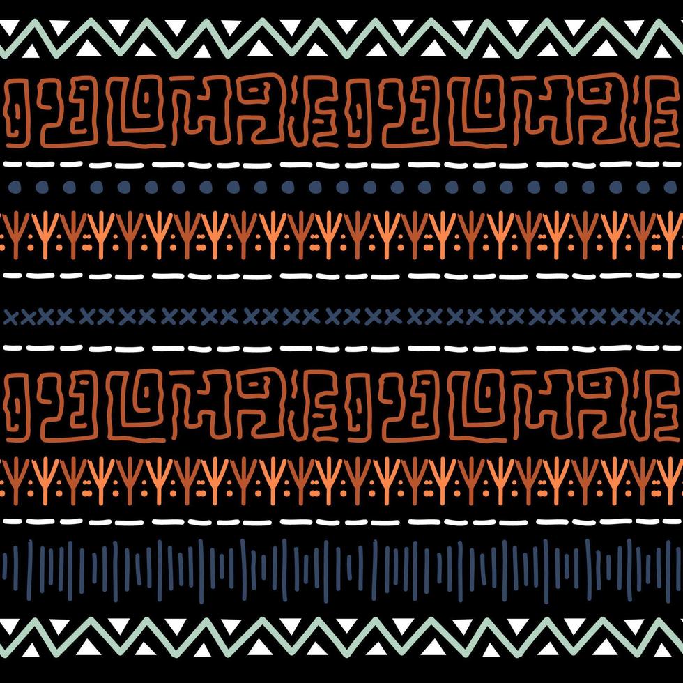 Navajo seamless pattern. Ikat background with traditional design texture vector