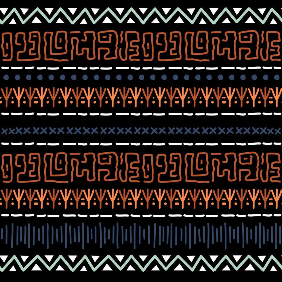 patrón sin costuras navajo. fondo ikat con textura de diseño tradicional vector