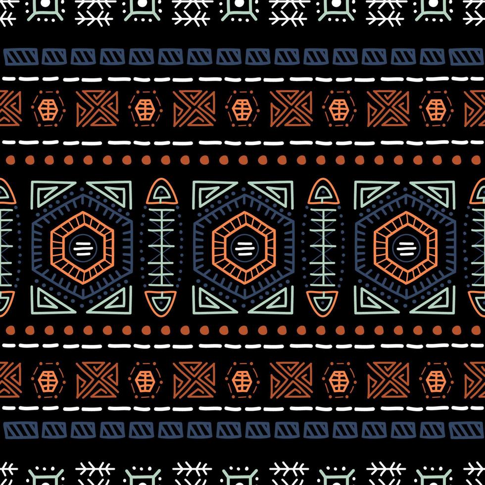 Navajo seamless pattern. Ikat background with traditional design texture vector