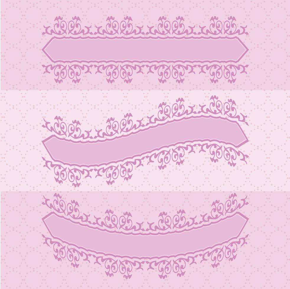 etiqueta suave rosa bebé niña celebración felicidades nacido pastel decoración conjunto colección diseño lindo vector