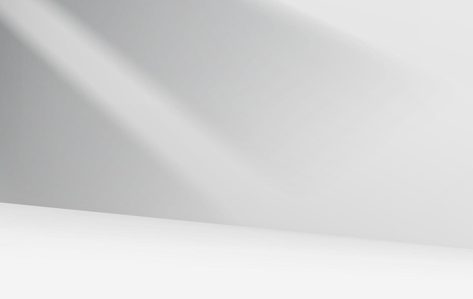 Bright room with shadow on the wall. 3d vector illustration
