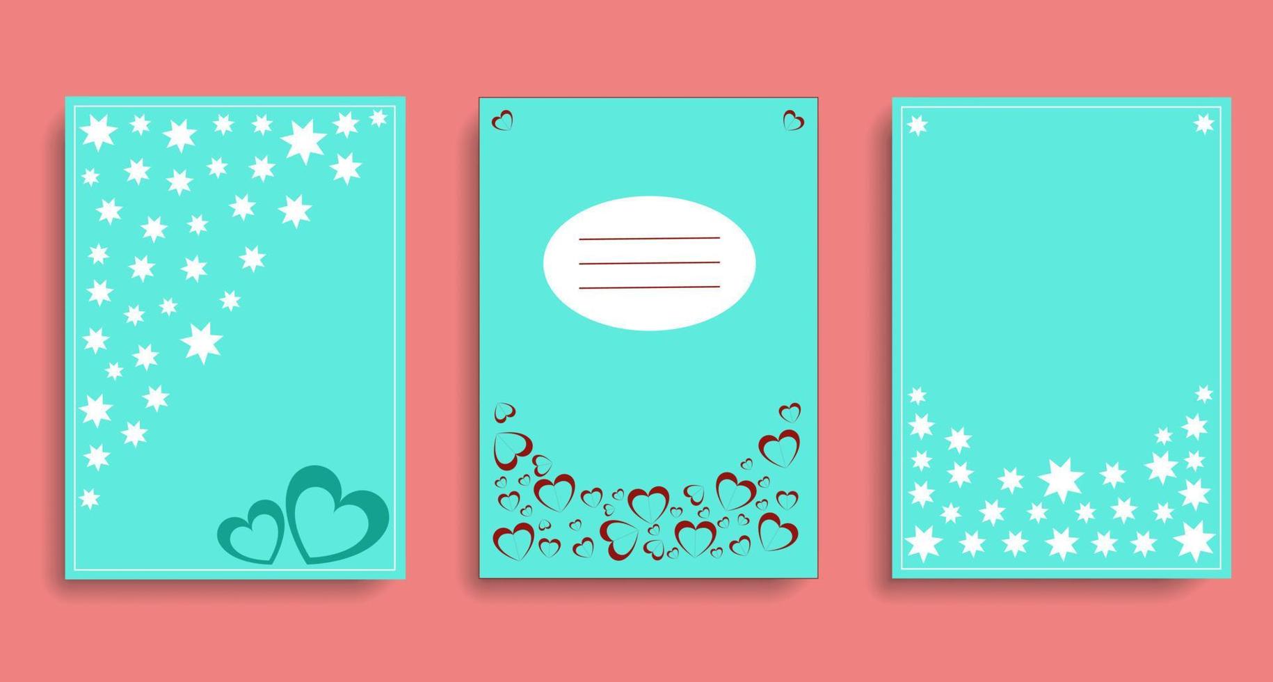 set of cards vector