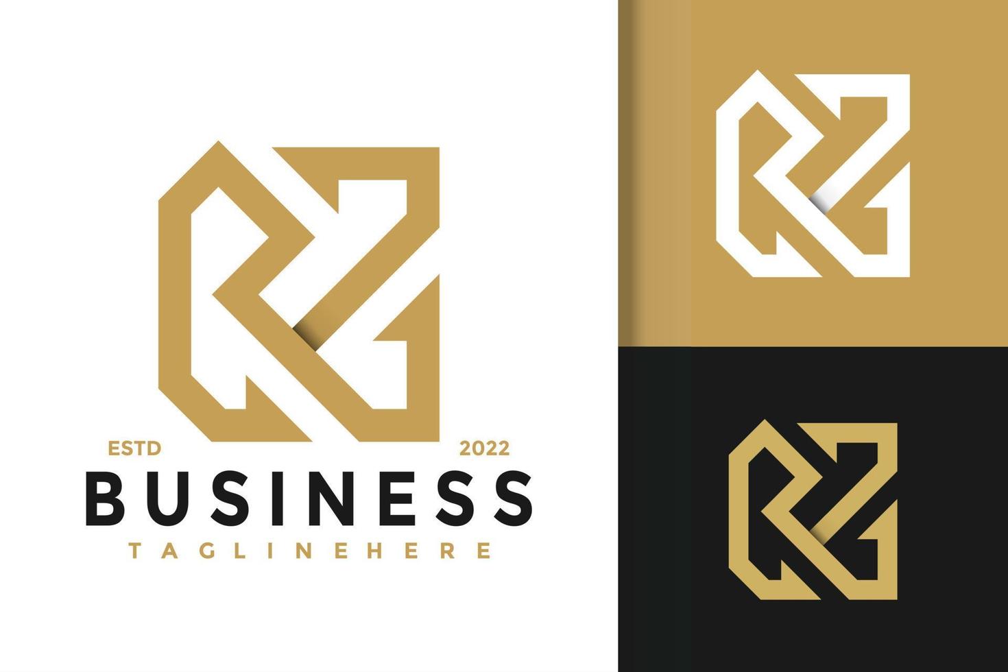 Letter N or K Elegant Modern Logo Design  Vector Template