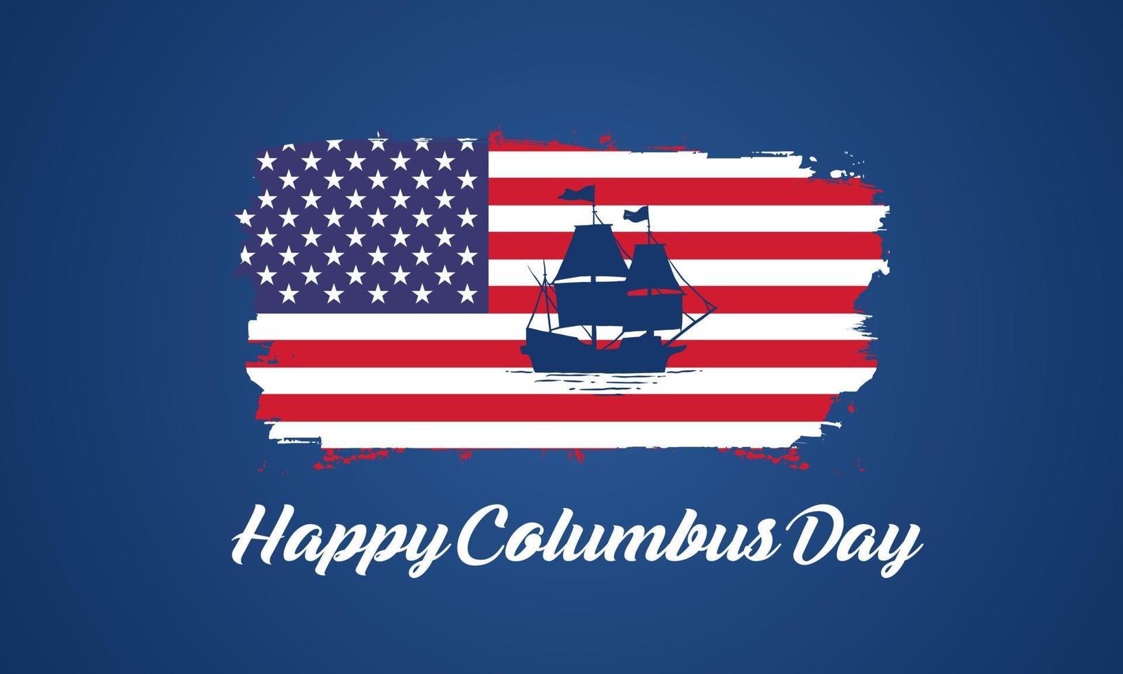 Columbus day greeting card or background. vector illustration.