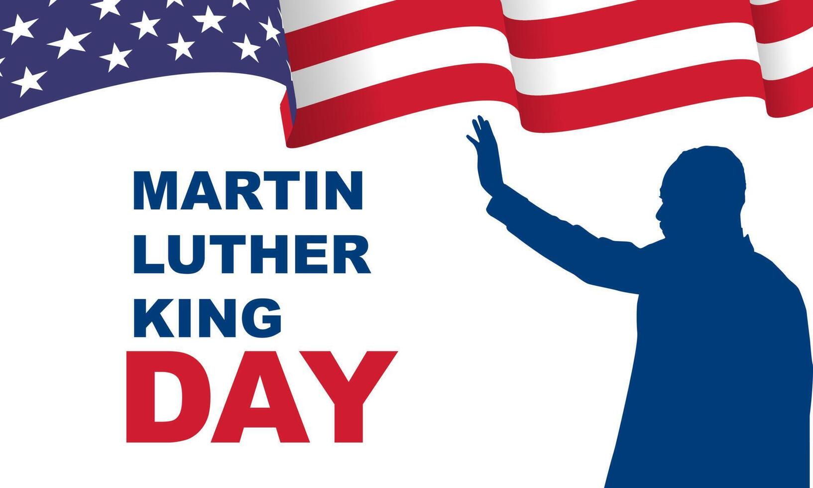 Illustration of Martin Luther King, Jr. to celebrate MLK day. vector