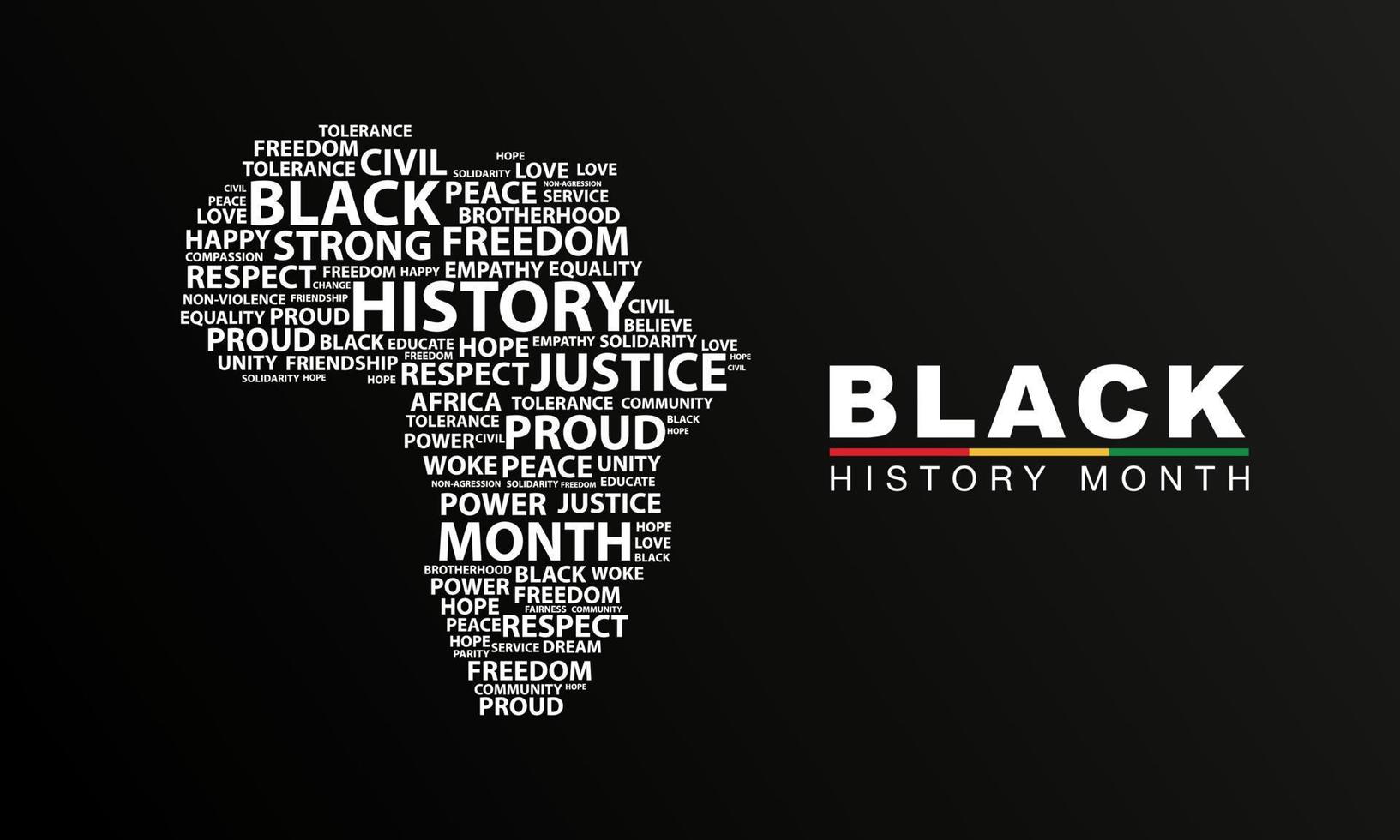 celebrar el mes de la historia negra. ilustración vectorial diseño gráfico negro historia mes vector