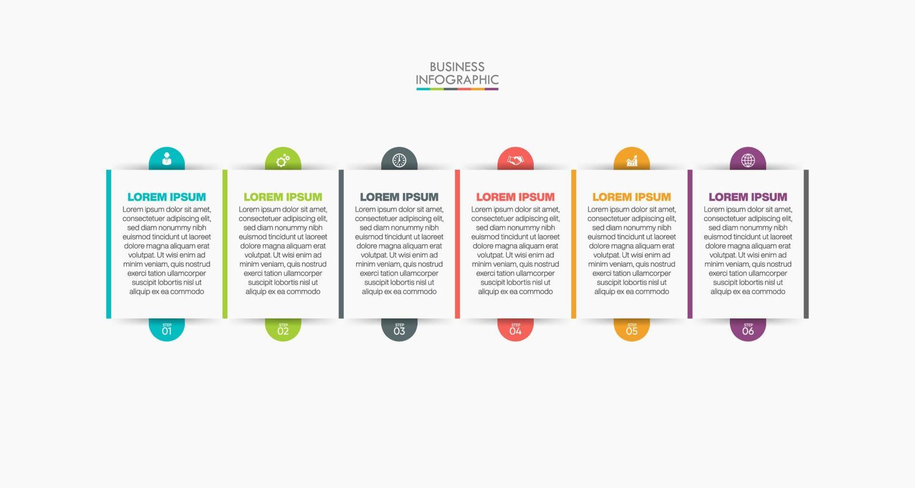 Presentation business infographic template vector