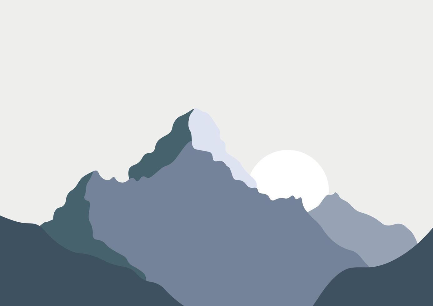 The Mountains Abstract Landscape vector
