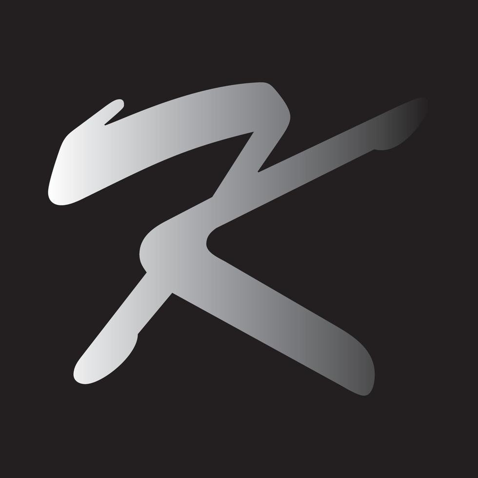 elementos de plantilla de diseño de icono de logotipo de letra k vector