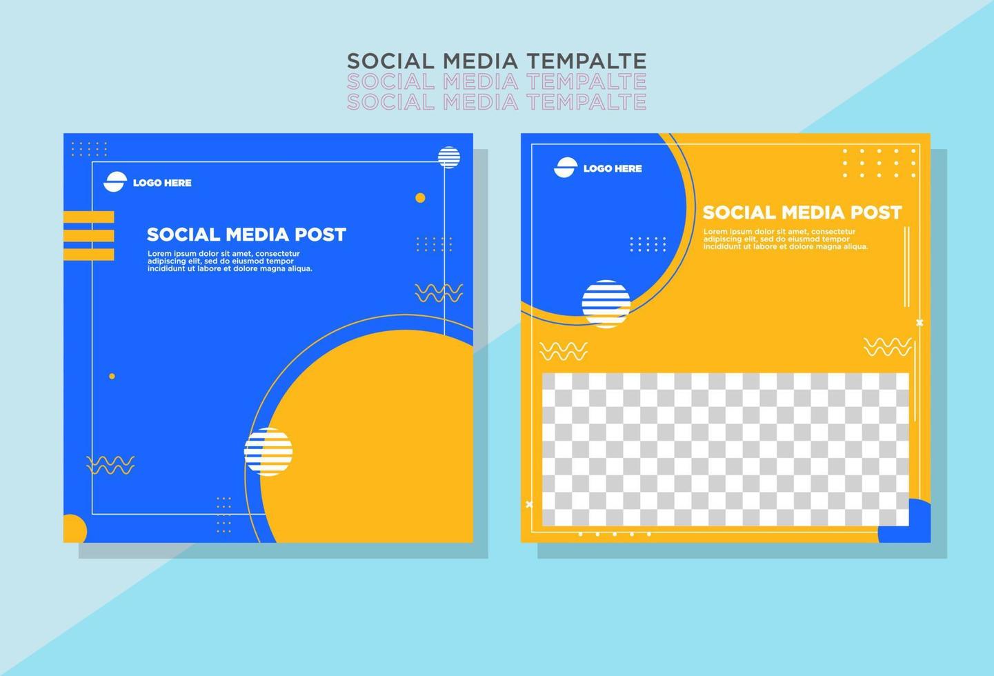 Minimalist social media post, perfect for business, re-editable, vector eps 10